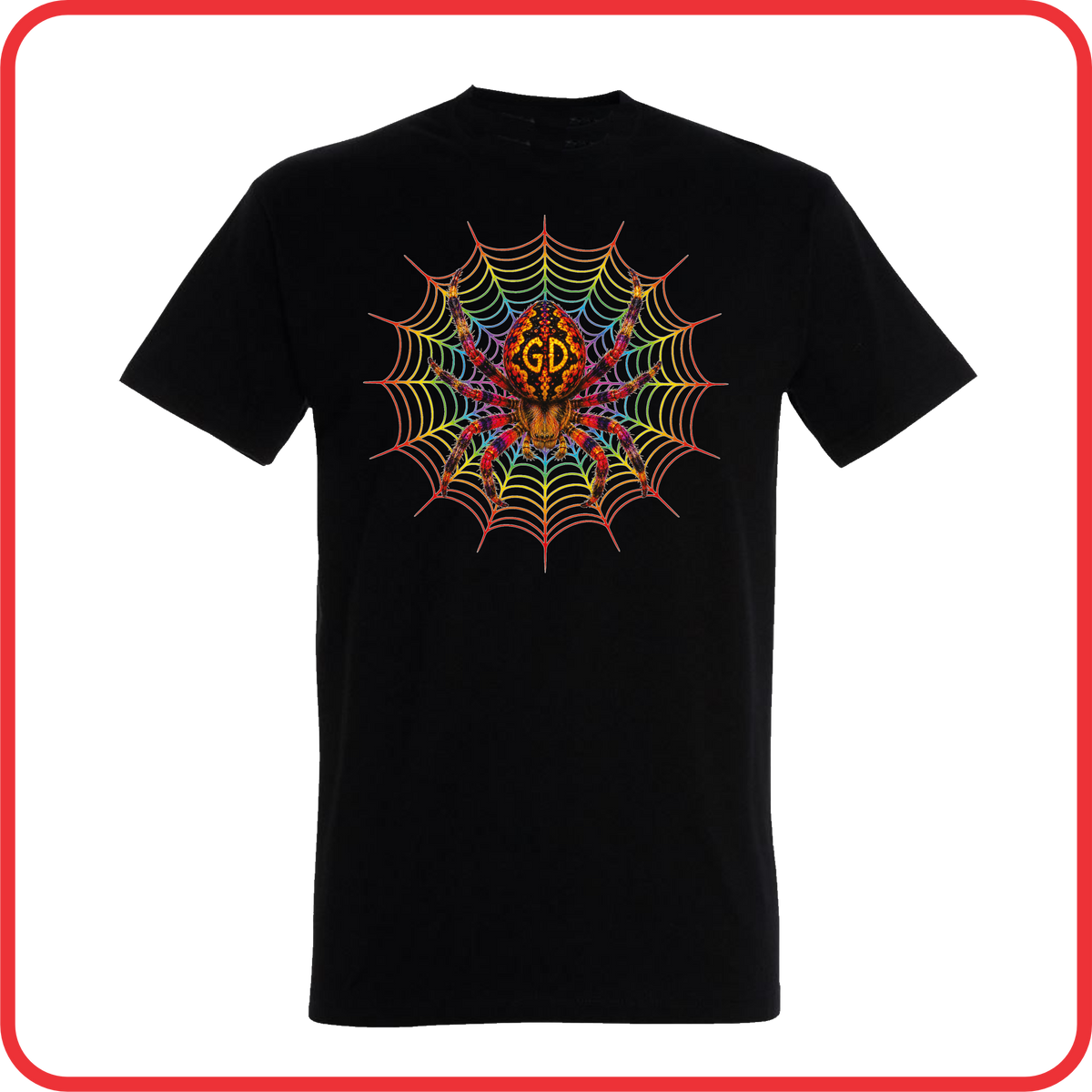 T-Shirt GD Spider with Color Web