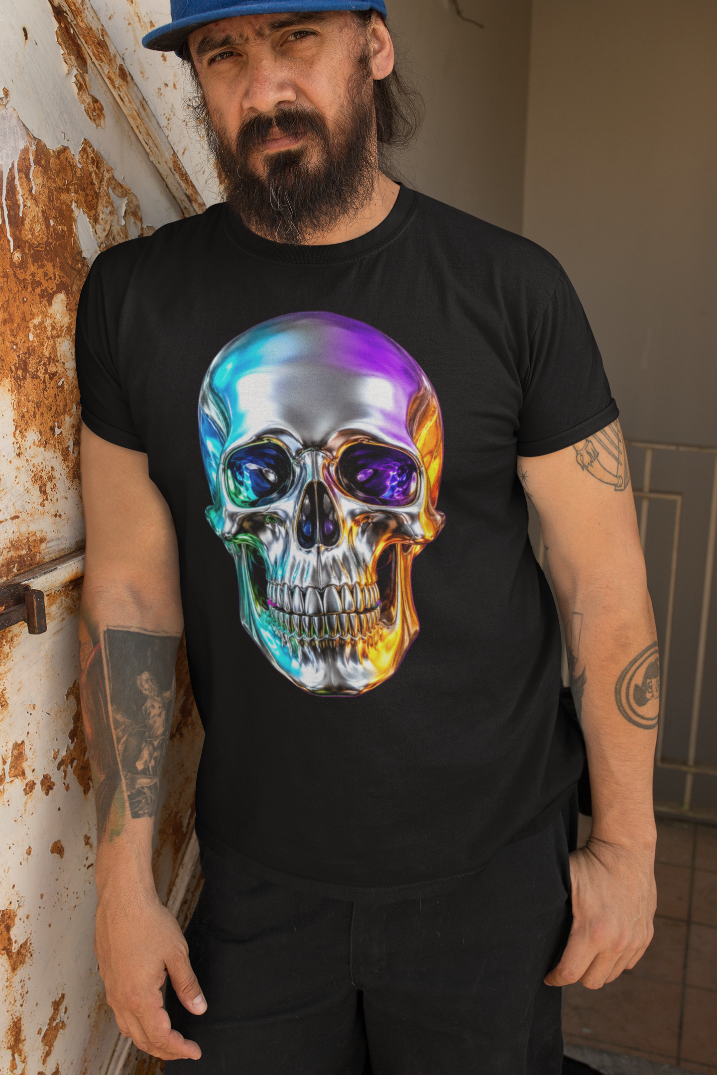 T-Shirt Silver Skul