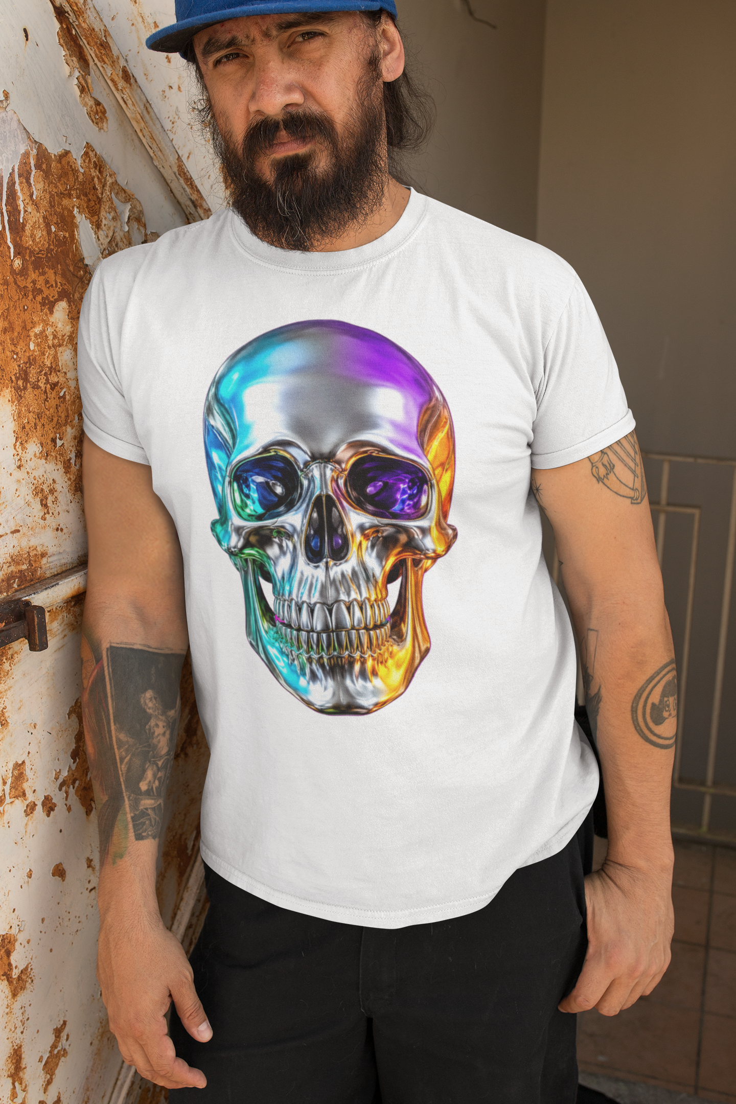T-Shirt Silver Skul